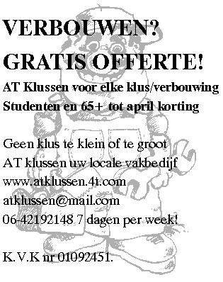 Gratis offerte, korting 65+ / student tot april