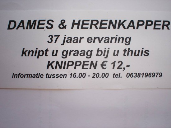 Thuiskapster purmerend / THUISKAPPER PURMEREND