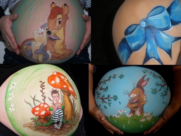 Bellypaint, buikbeschildering in Limburg, studio te Bocholtz / Simpelveld
