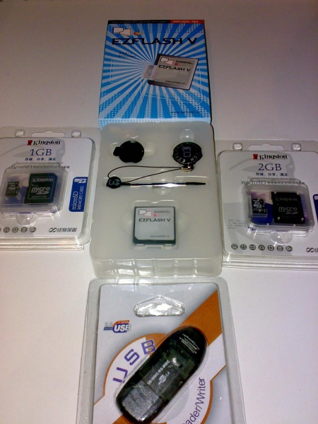 Ez-flash V kaart (R4) voor Ds. Compleet en meteen spelen