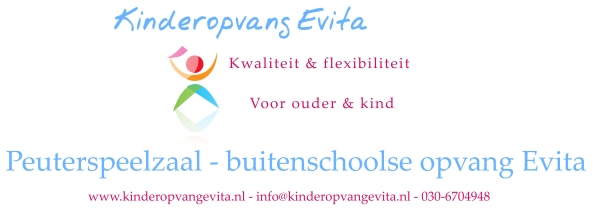 Voorschoolse opvang, naschoolse opvang, vakantieopvang, en Peuteropvang Evita!