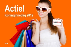 KKoninginnedag actie 50% korting op mode accessoires