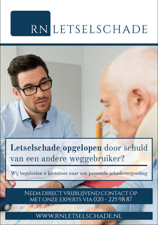Letselschade opgelopen door schuld van een andere weggebruiker?