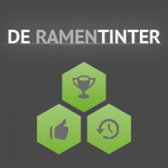 De Ramentinter Prof.Auto Ramen Ruiten Tinten Blinderen.