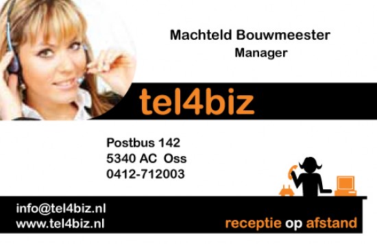 Uw telefoniste op afstand / telefoonservice / bereikbaarheid