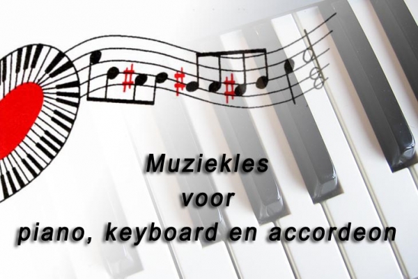 Muziekles voor piano, keyboard en accordeon