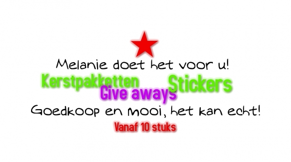 Stickers, spanborden, gevelborden, give-aways enz.