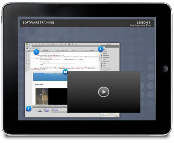 Custom built training voor uw personeel/klanten op een iPad