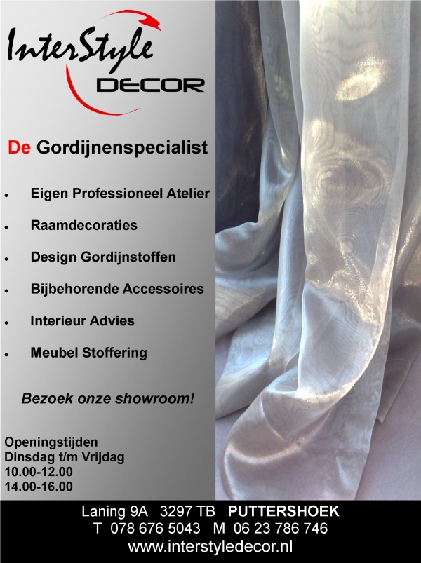 Specialist in Stoffering en Gordijnen