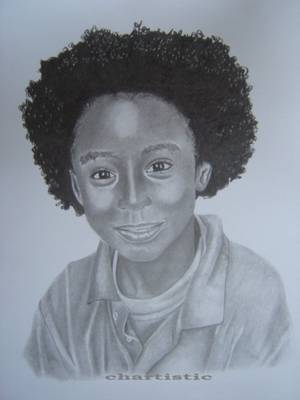 Portettekening van foto