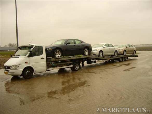 Autotransport per BE oplegger 14 mtr lang 3 auto's