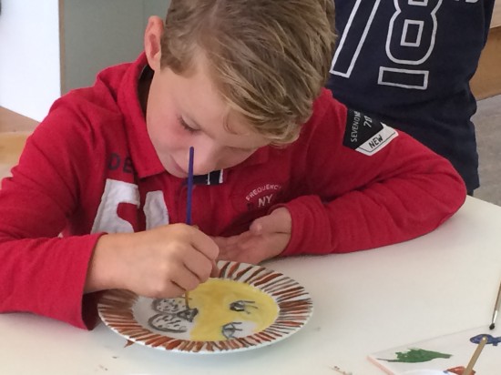 Kinderpartijtje bord, beker, kommetje, spaarvarken beschilderen bij jouw thuis!