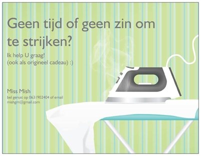 Strijken liever niet, het kan!