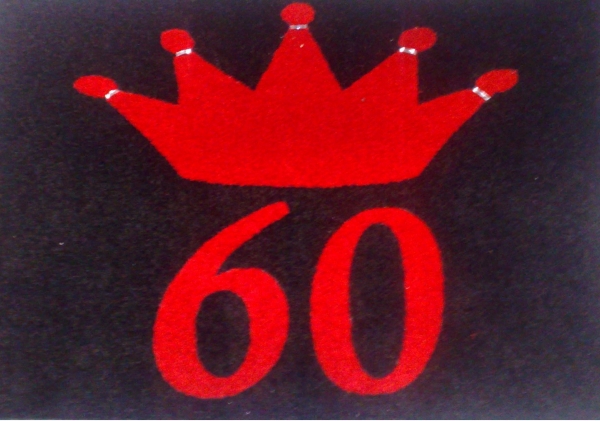 Unieke karpetten, matten, tapijten met (eigen ontworpen) logo, afbeelding, naam, etc.