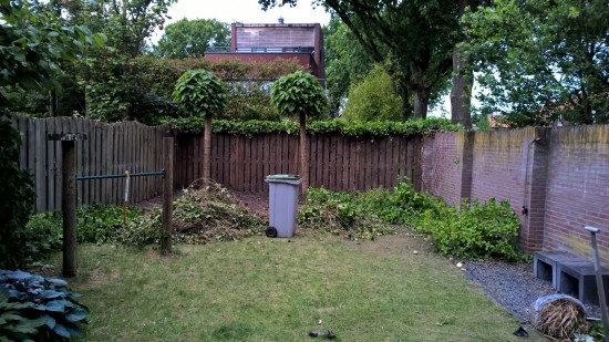3.5 bij 7meter bestraten en afgraven