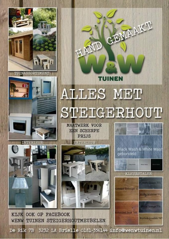 Steigerhouten Meubelen voor indoor & Outdoor !