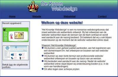 Binnen een week uw eigen website of webwinkel!