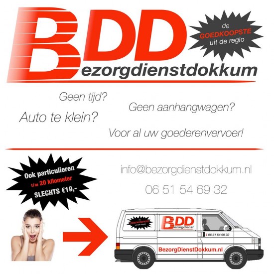 BDD Bezorgdienst Dokkum. Uw goedkoopste koerier uit de regio! — foto 2