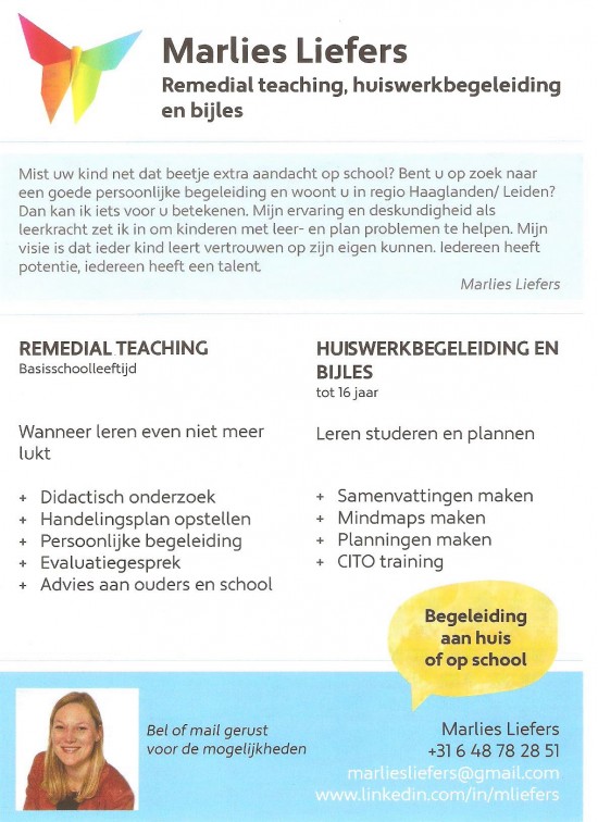 Remedial teaching en huiswerkbegeleiding — foto 2