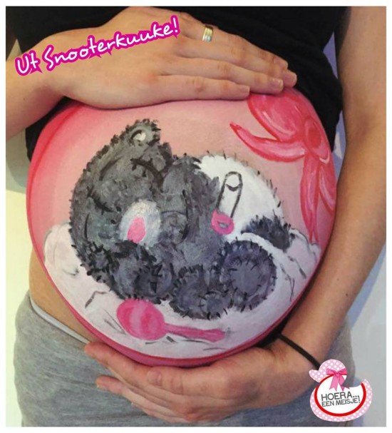 Bellypaint en/of gipsbuik, door Ut Snooterkuuke, atelier in Panningen, Noord-Limburg! — foto 2