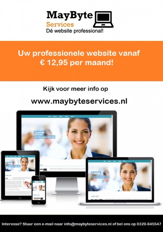 Uw professionele website vanaf €12,95 per maand! — foto 2