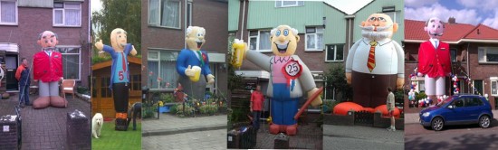 Unieke Opblaas Abraham 7 meter hoog Sara 6m — foto 3