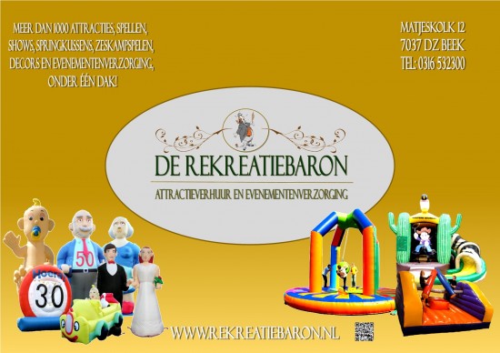 Tobbedansbaan, Levend sjoelbak, Buikschuifbaan, Waterloop matten Huren!! de Rekreatiebaron — foto 3