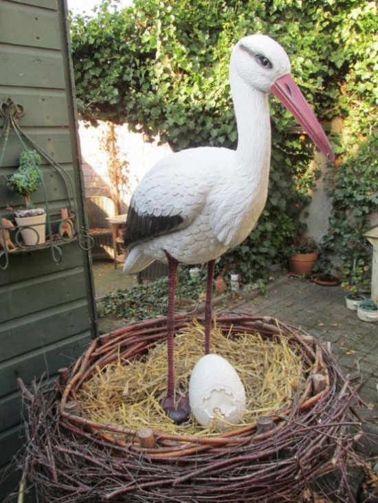 Verhuur van geboorteborden, ooievaar op nest, Megapak Beschuit met muisjes, geboortekrans/vlaggen — foto 3