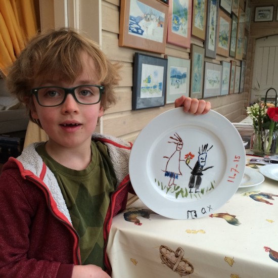 Kinderpartijtje bord, beker, kommetje, spaarvarken beschilderen bij jouw thuis! — foto 3