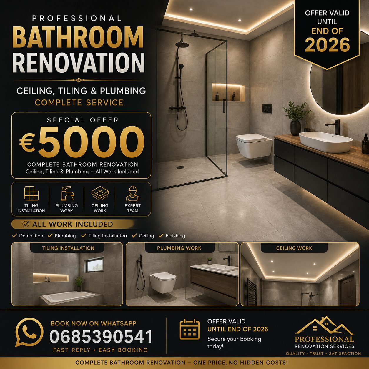 Allround klusser — badkamer, keuken & afwerking — foto 1