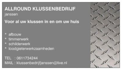Allround klussenbedrijf Janssen