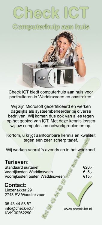 TIJDELIJKE ACTIE! Computerhulp voor €10,- per uur!