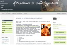 Privé gitaarlessen Den Bosch gedipl. docent