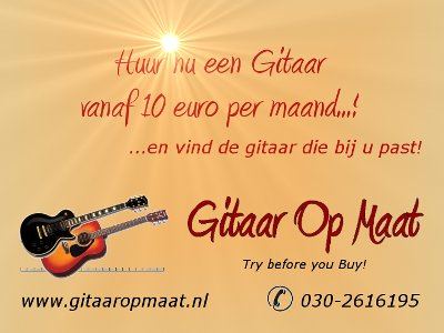 Gitaar Op Maat - Huur een gitaar!