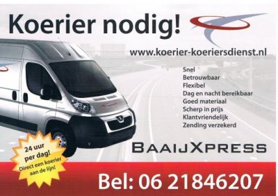 Met spoed een koerier nodig?