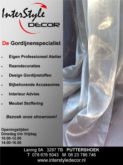 Specialist in Stoffering en Gordijnen
