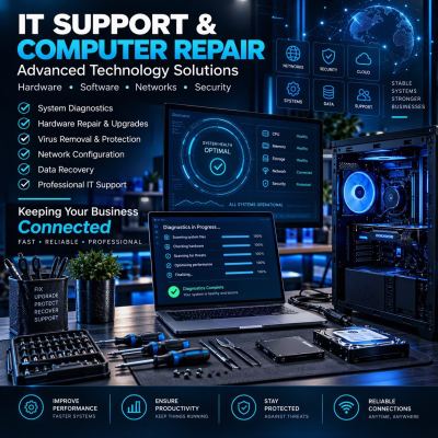 Computerhulp aan huis – Reparatie & IT Support