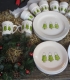 handgeschilderd kerstservies 